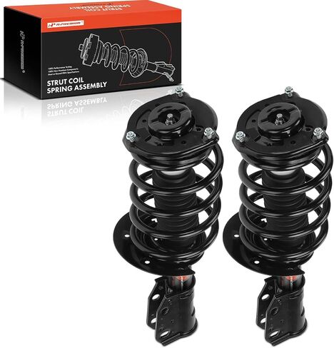 A-Premium Front Complete Strut and Coil Spring Assembly Compatible with Cadillac DeVille 1997-1999, Eldorado 1997-2002, Seville 1997, 2-PC Set in Saudi Arabia