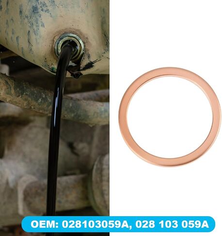 حشية وعاء الزيت النحاسي 30x من eMagTech 22x27x1.5 مم 028103059A متوافقة مع سدادة قابس تصريف السيارات in Kuwait