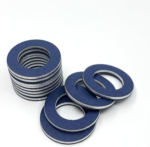 12 Pack 90430-12031 Oil Drain Plug Gasket Compatible with Toyota Highlander Corolla 4Runner Tacoma Camry Tundra Avalon Scion Aluminum in Saudi Arabia
