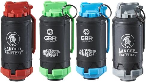 دش Lancer التكتيكي GBR خارجي 130 مستدير صديق للبيئة وقابل لإعادة الاستخدام يعمل بالطاقة الزنبركية ABS BB للاستحمام Airsoft-4 عبوات in Kuwait