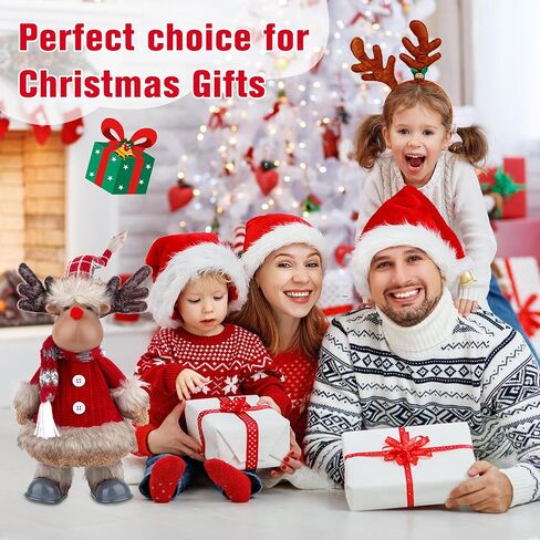Electric Reindeer with Singing, Dancing, Christmas Animatronics Musical Reindeer, Christmas Plush Doll, Xmas Gift & Indoor Festive Decoration in Saudi Arabia