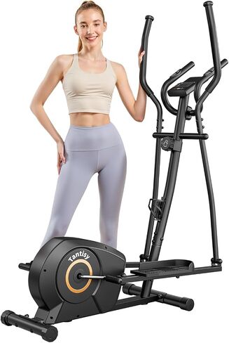 Elliptical Exercise Machine for Apartments and Homes,8 Levels of Magnetic Resistance,15.5-inch Stride Elliptical Machine, and Supports Users up to 400 pounds Elliptical Training Machines; in Saudi Arabia