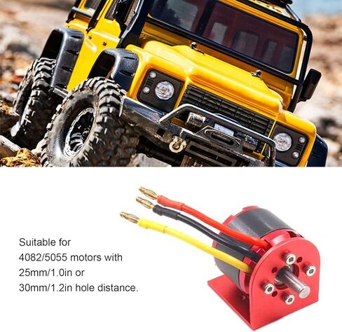 RC Motor Base, Aluminum Alloy L Shape Brushless Motor Mount Suitable for Motors with 25mm or 30mm Hole Distance (red) in Saudi Arabia