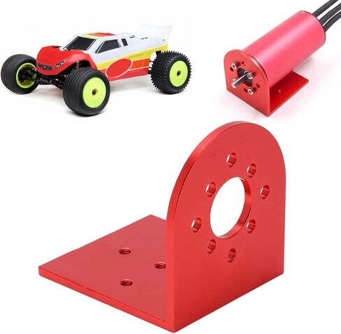 RC Motor Base, Aluminum Alloy L Shape Brushless Motor Mount Suitable for Motors with 25mm or 30mm Hole Distance (red) in Saudi Arabia
