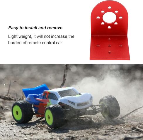 RC Motor Base, Aluminum Alloy L Shape Brushless Motor Mount Suitable for Motors with 25mm or 30mm Hole Distance (red) in Saudi Arabia