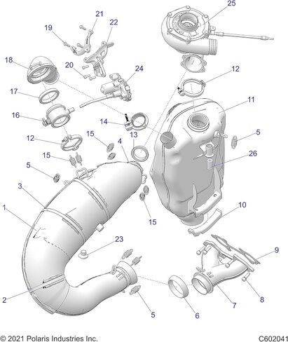 Polaris Slingshot Exhaust Spring, SS, Genuine OEM Part 7043726, Qty 1 in Saudi Arabia