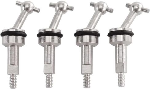 جزء ترقية سيارة RC لـ Wltoys K969 K989 K979 P929 284131 284161 1/28 Metal CVD لعمود المفصل العالمي RC ملحقات إصلاح السيارات (4 قطع) in Saudi Arabia