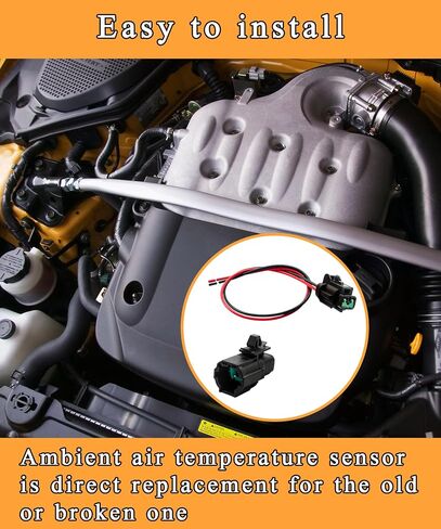 2 قطعة 27722-3VA0A مستشعر درجة حرارة الهواء المحيط يناسب نيسان 350Z، ألتيما، GT-R، إنفينيتي QX50 والمزيد مع حزام ضفيرة in Saudi Arabia