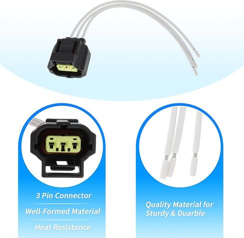 8 Pcs Ignition Coil Connector Plug Harness for RAM for JEEP Ignition Coilpack Female Connector Plug Harness Pigtail W/terminals for DODGE for CHRYSLER No.5019952AA in Saudi Arabia