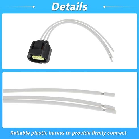 8 Pcs Ignition Coil Connector Plug Harness for RAM for JEEP Ignition Coilpack Female Connector Plug Harness Pigtail W/terminals for DODGE for CHRYSLER No.5019952AA in Saudi Arabia