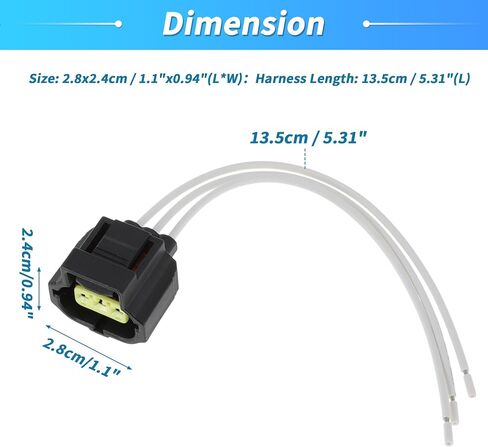 8 Pcs Ignition Coil Connector Plug Harness for RAM for JEEP Ignition Coilpack Female Connector Plug Harness Pigtail W/terminals for DODGE for CHRYSLER No.5019952AA in Saudi Arabia
