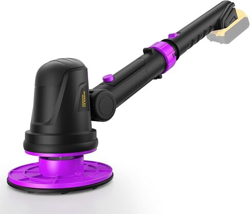 Electric Ice Scraper for Dewalt 20V Battery, 1300RPM High-Speed Windshield Scraper for Ice and Snow, 45° Head Adjust, Extension Rod, Ice Scraper for Car Window(Battery Not Included)(Yellow) in Saudi Arabia