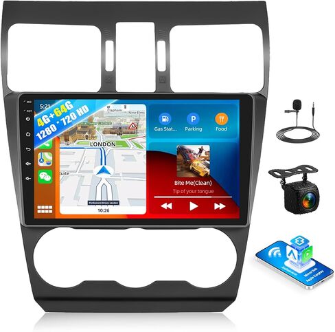 UNITOPSCI for Subaru Forester WRX Impreza 2015-2018 Radio, 2G+64G Android 13 Car Stereo Wireelss Apple CarPlay Android Auto 9 Inch Touchscreen WiFi GPS Navi Bluetooth FM/RDS HiFi SWC+Backup Camera in Kuwait