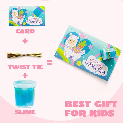 JOYIN 30 حزمة من بطاقات هدايا عيد الحب مع لعبة تململ لتخفيف التوتر من Galaxy Slime لصالح حفلات الأطفال، وجوائز تبادل الفصول الدراسية، وهدايا حفلات عيد الحب، وبطاقات تهنئة عيد الحب in Kuwait