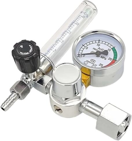 1pcs Argon Regulator, G5/8 Interface Argon Gauge Pressure Regulator, Air Pressure Regulator with Flow Meter and 0-25 MPA Gauge in Saudi Arabia