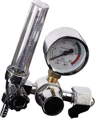 1pcs Argon Regulator, G5/8 Interface Argon Gauge Pressure Regulator, Air Pressure Regulator with Flow Meter and 0-25 MPA Gauge in Saudi Arabia