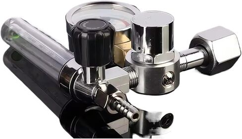 1pcs Argon Regulator, G5/8 Interface Argon Gauge Pressure Regulator, Air Pressure Regulator with Flow Meter and 0-25 MPA Gauge in Saudi Arabia