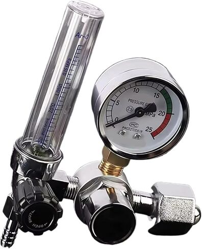 1pcs Argon Regulator, G5/8 Interface Argon Gauge Pressure Regulator, Air Pressure Regulator with Flow Meter and 0-25 MPA Gauge in Saudi Arabia
