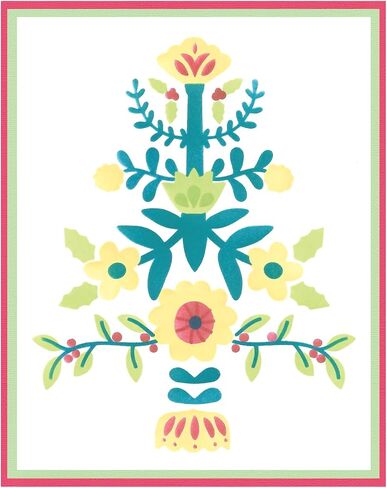 Sizzix A6 Layered Stencils Folk Tree by Catherine Pooler in Saudi Arabia