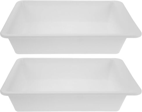 Generic 2pcs Rectangular Basin for DIY Paper Making - Dried Flower Ancient Craft Tub - Plastic Paper Supply Tub Accessory Craft Tool for Handmade Art Projects in Saudi Arabia