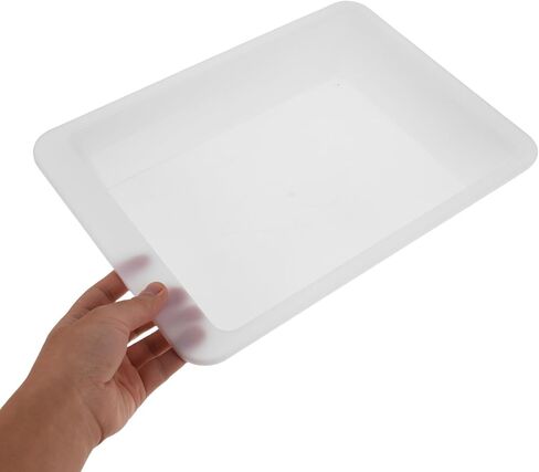 Generic 2pcs Rectangular Basin for DIY Paper Making - Dried Flower Ancient Craft Tub - Plastic Paper Supply Tub Accessory Craft Tool for Handmade Art Projects in Saudi Arabia