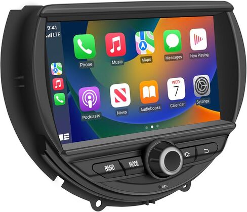 Best 7-inch Android Screen for Mini Cooper Radio F54 F55 F56 F57 F60 CarPlay Android Auto Phone Apps Full Screen Mirroring Navigation Goolge Maps Vehicle Cameras Games Music Movies TV Netflix (256GB) in Saudi Arabia