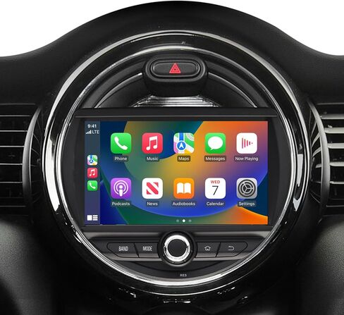 Best 7-inch Android Screen for Mini Cooper Radio F54 F55 F56 F57 F60 CarPlay Android Auto Phone Apps Full Screen Mirroring Navigation Goolge Maps Vehicle Cameras Games Music Movies TV Netflix (256GB) in Saudi Arabia