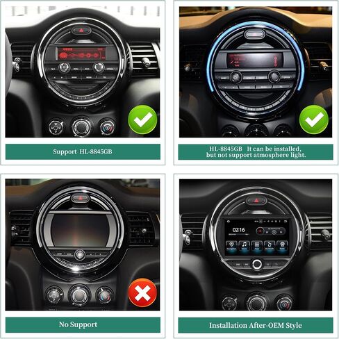 Best 7-inch Android Screen for Mini Cooper Radio F54 F55 F56 F57 F60 CarPlay Android Auto Phone Apps Full Screen Mirroring Navigation Goolge Maps Vehicle Cameras Games Music Movies TV Netflix (256GB) in Saudi Arabia