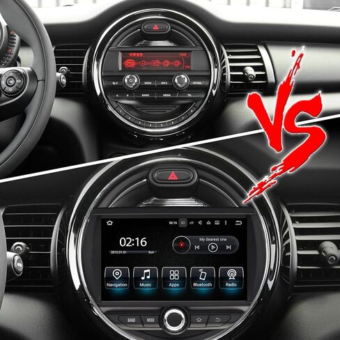 Best 7-inch Android Screen for Mini Cooper Radio F54 F55 F56 F57 F60 CarPlay Android Auto Phone Apps Full Screen Mirroring Navigation Goolge Maps Vehicle Cameras Games Music Movies TV Netflix (256GB) in Saudi Arabia