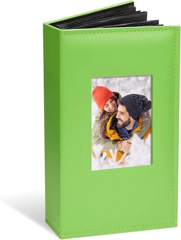 Vienrose Photo Album 4x6 300 Photos Leather Cover Picture Book with 300 Horizontal Pockets, Slip-in Picture Albums for Wedding Baby Vacation, Black in Kuwait