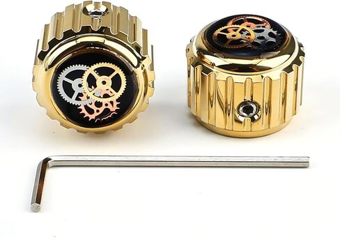 2Pcs Aluminum Alloy Electric Bass Guitar Knobs 6.1mm（15/64"） Potentiometer Shaft Flat Top Speed Control Metal Volume Tone Knobs for Electric Bass Guitar Replacement Parts (Gold -Gear Top) in Saudi Arabia