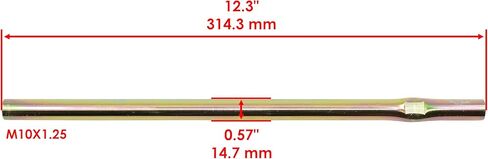 Caltric Left or Right Tie Rod Compatible with Polaris Sawtooth 200 2007, Phoenix 200 2007-2023 Thread Size M10-1.25 in Saudi Arabia