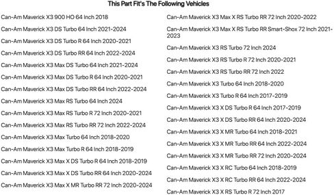 Tusk مجموعة قضيب ربط رف التوجيه يسار/يمين لـ Can-Am Maverick X3 DS Turbo RR 64 بوصة 2022-2024 in Kuwait