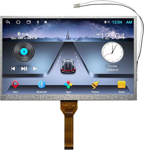 لوحة عرض LCD داخلية بديلة لوحدة Android Head Unit Car Stereo Radio GPS Navigation، دقة 1024x600 - إصلاح الشاشة أو الخطوط البيضاء المشوهة (جانب طويل 30P، 9 بوصات) in Kuwait