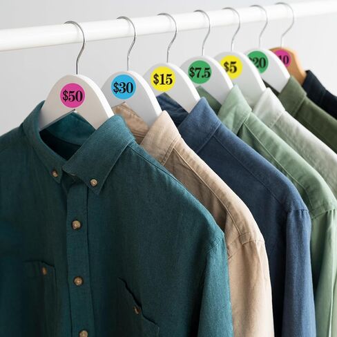 1200 Pcs Garage Sale Stickers,3/4" Yard Sale Price Sticker Rectangle Preprinted Price Labels for Fle Market Sale（Transparent Round-Large Price） in Kuwait