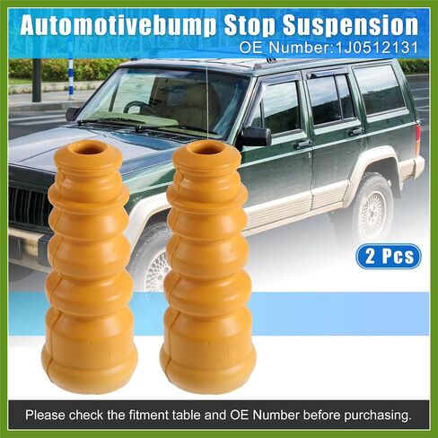 2pcs 5.7 Inch Rear Suspension Bump Stop Strut Bumper Bump Stop for Volkswagen Jetta 2002-2005 1J0512131 Rubber Orange Replace Parts Vehicle Components in Saudi Arabia