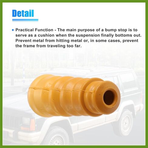2pcs 5.7 Inch Rear Suspension Bump Stop Strut Bumper Bump Stop for Volkswagen Jetta 2002-2005 1J0512131 Rubber Orange Replace Parts Vehicle Components in Saudi Arabia