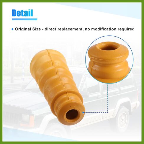 2pcs 5.7 Inch Rear Suspension Bump Stop Strut Bumper Bump Stop for Volkswagen Jetta 2002-2005 1J0512131 Rubber Orange Replace Parts Vehicle Components in Saudi Arabia