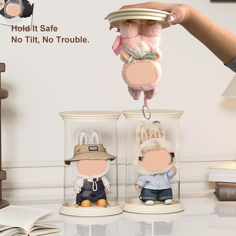 حافظة عرض شفافة لـ LUBUBU، صندوق عرض الشكل مع باب مغناطيسي، صندوق أعمى شفاف قابل للتكديس مع 4 خطافات قابلة للفصل للتماثيل الصغيرة/صندوق الدمى العمياء/نموذج الشكل in Kuwait