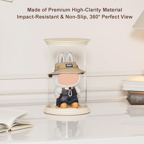 حافظة عرض شفافة لـ LUBUBU، صندوق عرض الشكل مع باب مغناطيسي، صندوق أعمى شفاف قابل للتكديس مع 4 خطافات قابلة للفصل للتماثيل الصغيرة/صندوق الدمى العمياء/نموذج الشكل in Kuwait