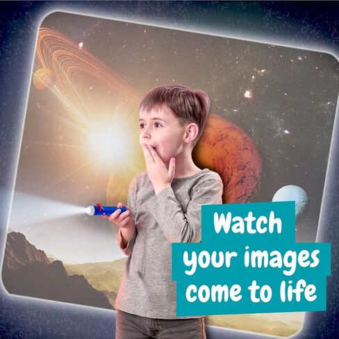 شعلة الفضاء وجهاز العرض من Science4you - شعلة جهاز عرض النظام الشمسي، استكشف الكون، ضوء جهاز عرض المجرة مع الكواكب للأطفال، ألعاب الفضاء، الألعاب والهدايا للأولاد والبنات من سن 4 سنوات in Kuwait