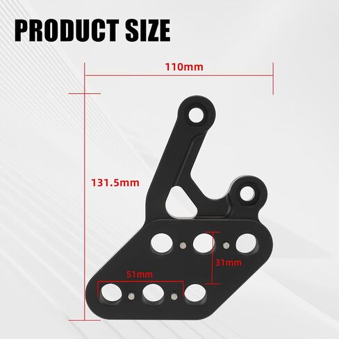 دعامة أوتاد قدم لـ Eride Pro، CNC 7075 دعامة دواسة قدم قابلة للتعديل من الألومنيوم للدراجة الكهربائية E Ride Pro SS/S/SR-أسود in Kuwait