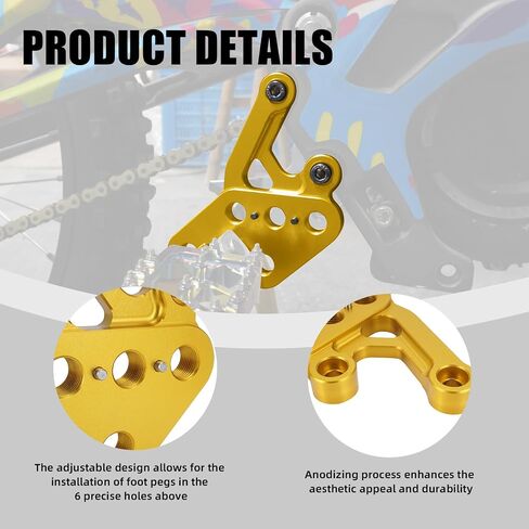 دعامة أوتاد قدم لـ Eride Pro، CNC 7075 دعامة دواسة قدم قابلة للتعديل من الألومنيوم للدراجة الكهربائية E Ride Pro SS/S/SR-أسود in Kuwait