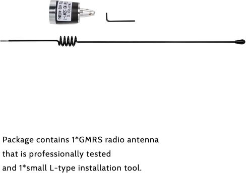 TWAYRDIO NMO Antenna for GMRS Two Way Radio, UHF 462-467MHz High Gain Mobile Radio Antenna for Midland Baofeng Retevis GMRS Radios, Requires NMO Mount in Kuwait