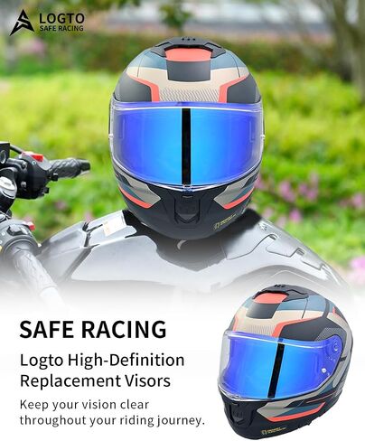 Compatible with LS2 Stream 2 Visor Replacement Stream II Full Face Shield FF808 Motorcycle Helmet Visors (Stream II FF808 Specific Anti-Fog Flim) in Saudi Arabia