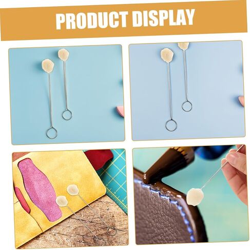 Generic 60 قطعة مقبض معدني من الصوف أداة فرشاة ناعمة لصباغة المنزل وتفصيل السيارات DIY المشاريع الحرفية تنظيف لطيف للأسطح الحساسة in Kuwait