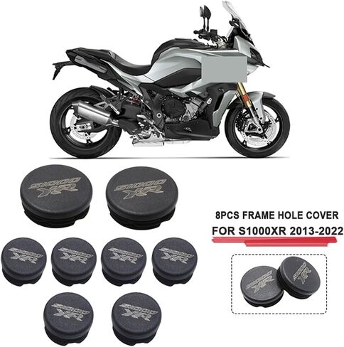 Frame Hole Cover Caps Plug Cap Compatible with S1000XR Chassis Plugs S 1000XR S1000 XR 2013-2022(Black) in Saudi Arabia