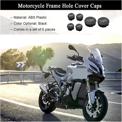 Frame Hole Cover Caps Plug Cap Compatible with S1000XR Chassis Plugs S 1000XR S1000 XR 2013-2022(Black) in Saudi Arabia