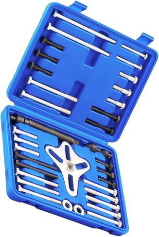 46Pcs Steering Wheel Puller Crankshaft Pulley Removal Tool for Auto Maintenance Durable Design Prevents Damage During Removal for Professionals Hobbyists in Saudi Arabia