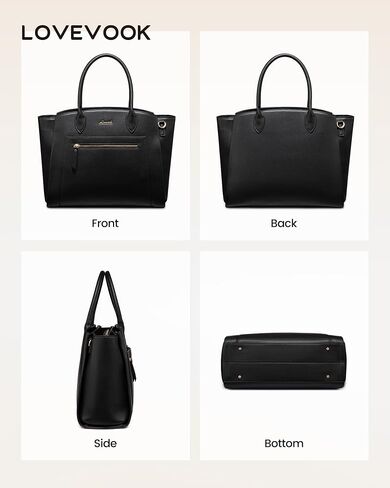 LOVEVOOK Laptop Tote Bag for Women, Vegan Leather Work Bags Briefcase Purse, Business Office Computer Teacher Bag in Saudi Arabia